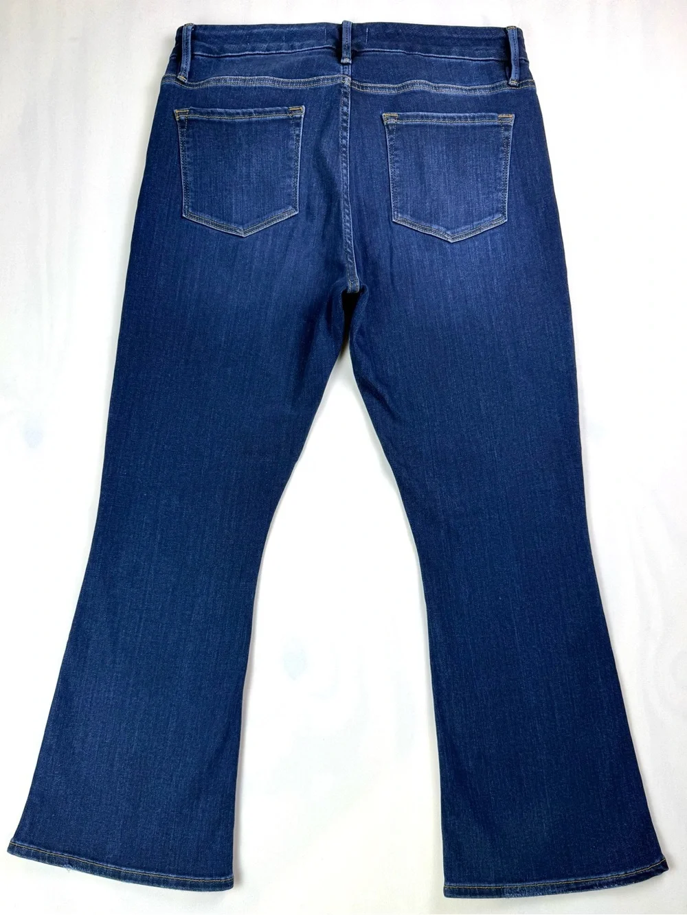 FRAME Le Crop Mini Boot Jeans 31 Majesty Dark Wash Cropped Bootcut Stretch - Picture 2 of 11